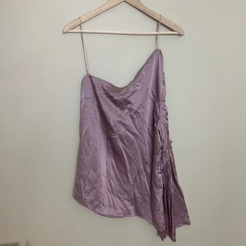 Parker • Ripley One Shoulder Silk Blouse - Picture 2 of 8